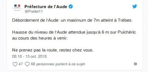 PREFECTURE NOTICE L'Aude